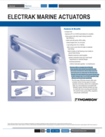 THOMSON MARINE ACTUATORS USER GUIDE ELECTRAK MARINE ACTUATORS